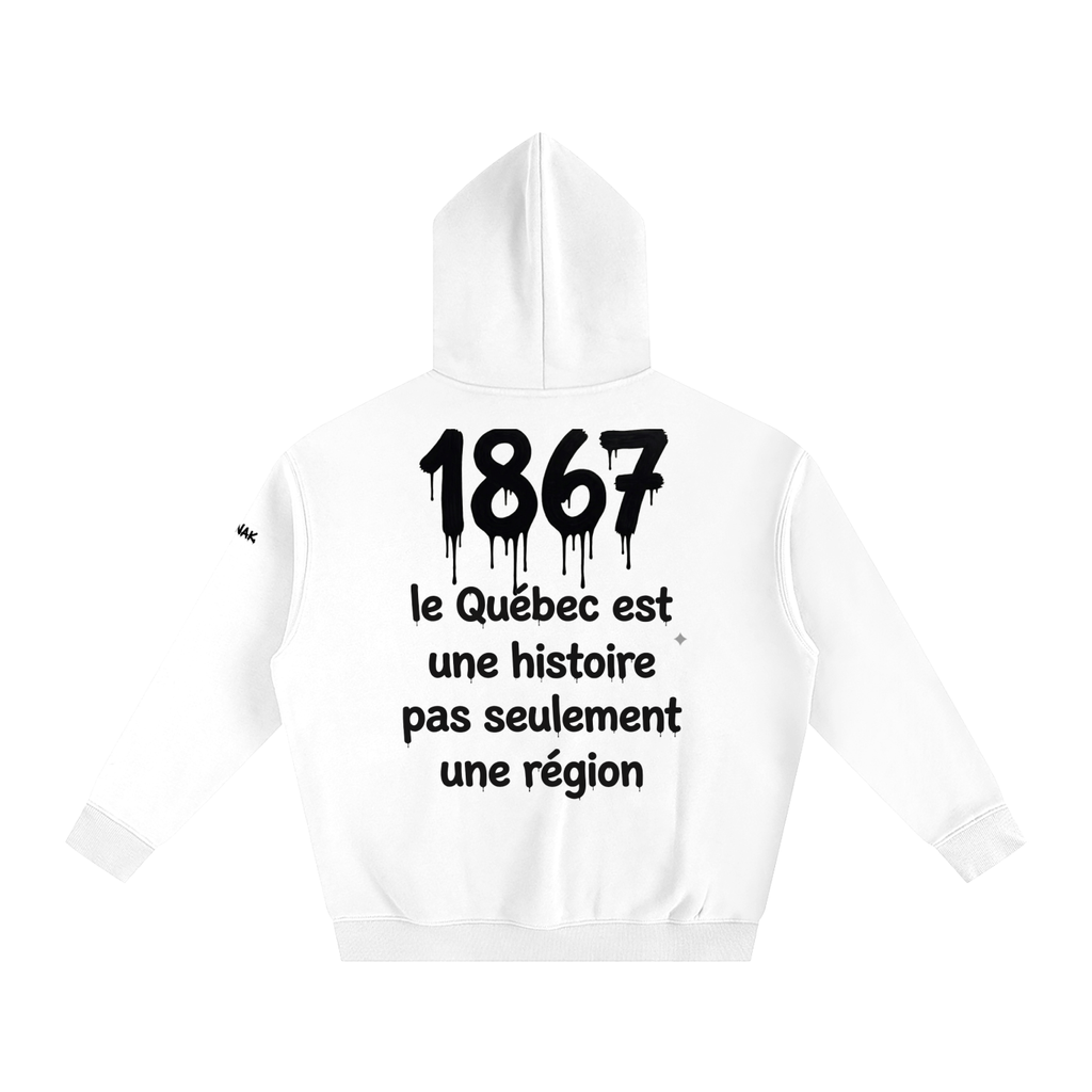 Hoodie 1867 QUÉBEC (blanc)