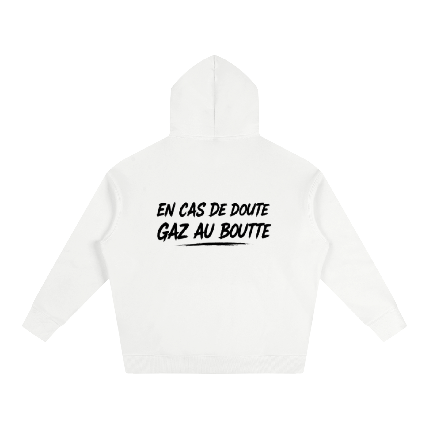 Hoodie gaz au bout (blanc)