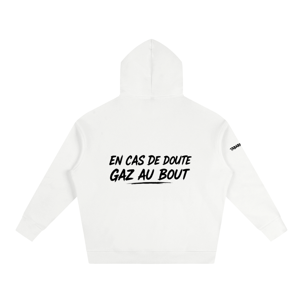 Hoodie GAZ AU BOUT (blanc)